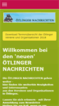 Mobile Screenshot of oetlinger-nachrichten.de